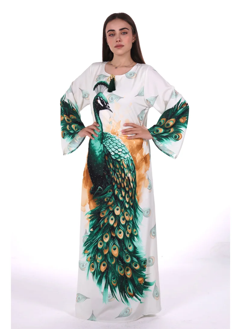 Al Bent Al Sharqieh green women jalabiya , arabian traditional dress for Women | Best Price UAE